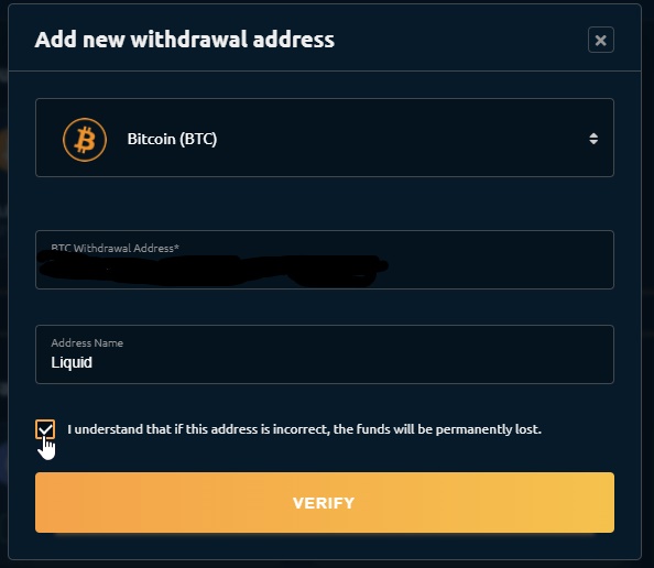 Adding a BTC wallet to Nicehash
