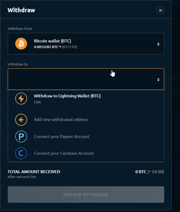 Nicehash woks with any BTC wallet